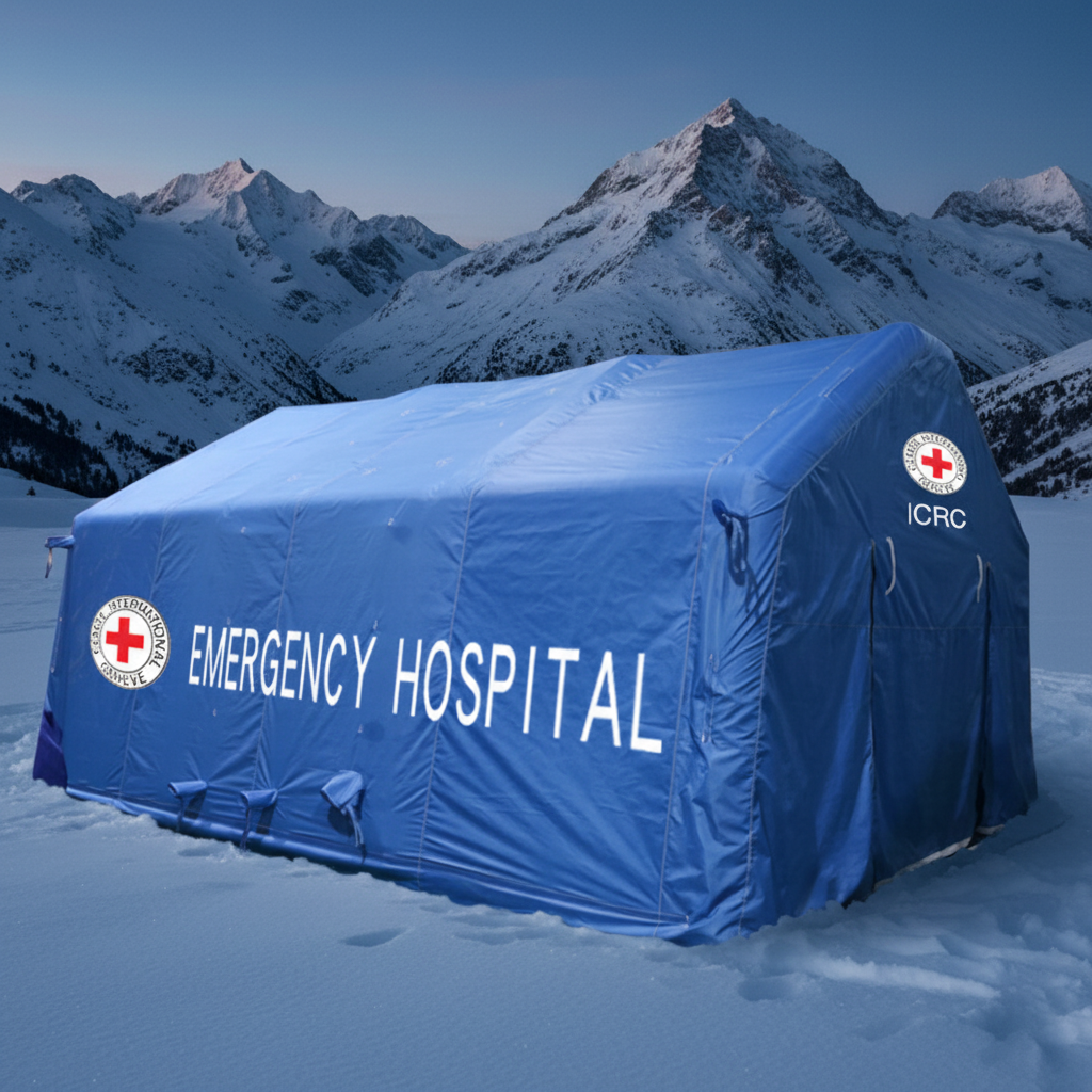Custom Inflatable Emergency Hospital Tent With Large Interior Space for Outdoor Medical Rescue Disaster Relief and Temporary Field Treatment Projects