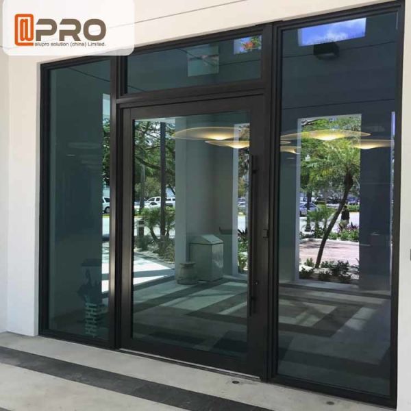 Transparent Glass Aluminum Pivot Doors For Residential Air Tightness Pivot front door Pivot Exterior door,pivot hinge