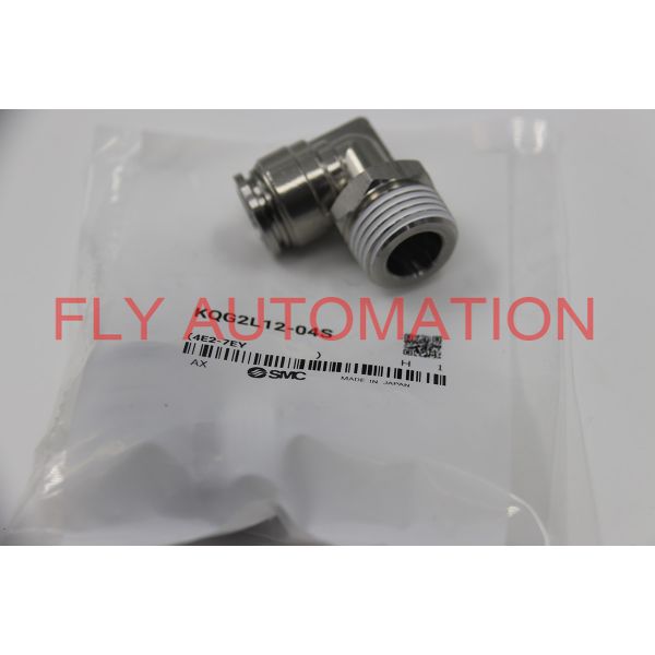 Штуцер нержавеющей стали локтя KQG Sus SMC KQG2L12-04S мужской