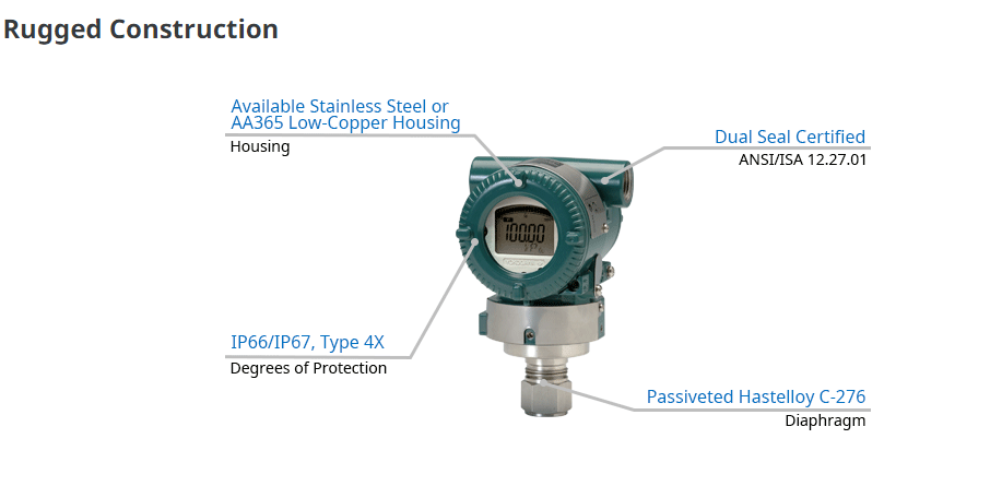 EJA530E 20mA YOKOGAWA Передатчик встроенный передатчик давления EJA530E-JBS4N-019EL