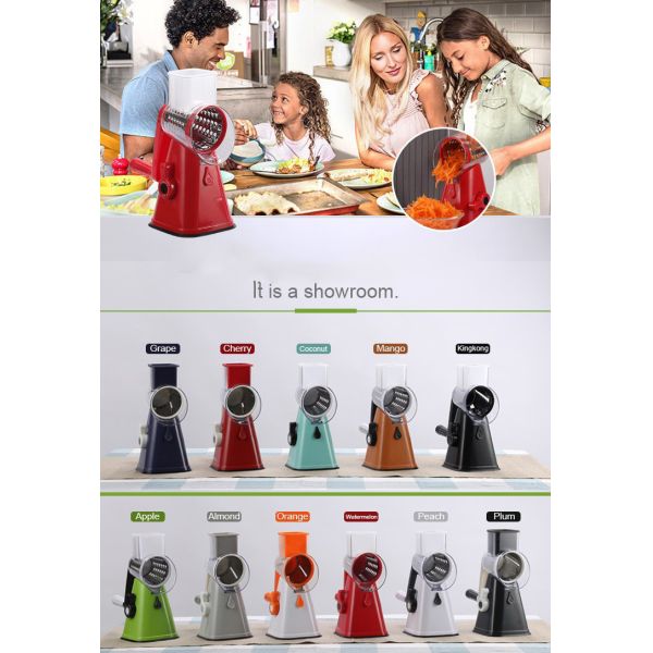 Green Rotary Cheese Grater The Perfect Addition to Any Kitchen for Shredding Vegetables