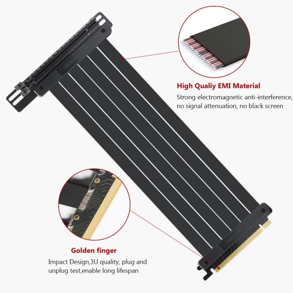 Wholesale PCIE 16X3.0 30mm Graphics Card Extension Cord extension cord power strip