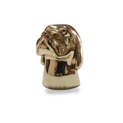 Luxury Luxury Zodiac Head Portrait Zinc Alloy Perfume Cover , Logo Size Can Be Customized