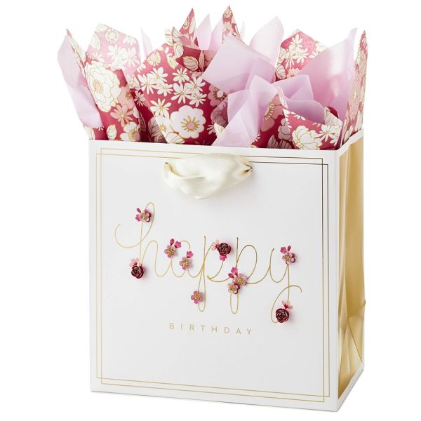Industrial Custom Flower Bouquet Carrier Paper Bag with CMYK 4 Color Offset Printing
