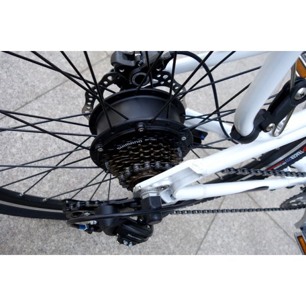 26 Inch 48v 500w City Electric Bike With 48v 10.4 Ah Samsung Lithium Battery