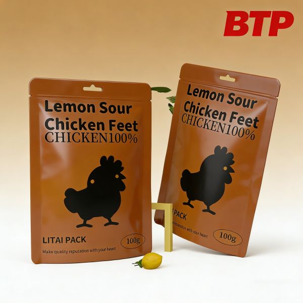 Matte Finish Food Grade Stand up Snack Pouch with Heat Seal Custom Branding Moisture & Odor Proof for Universal Snack Packaging