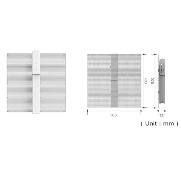 P3.91 P7.81 Transparent Glass LED Display / Window Display Wider Advertising Scope