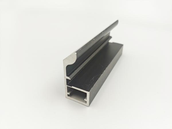 0.6mm Aluminium Kitchen Profiles , Silver Aluminium Profile For Wardrobe Doors