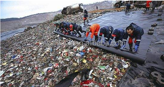 Водонепроницаемая линейка водонепроницаемая рыбная ферма 1,5 мм HDPE геомембрана для китайского стиля дизайна