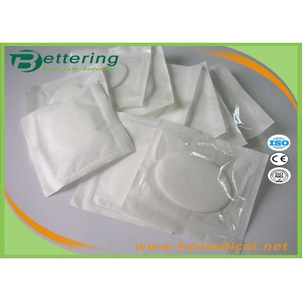 Disposable Surgical Absorbent Cotton Dressing , Non Adhesive Oval Eye Pads Covered