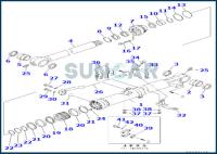 Service Kit For Bucket Arm Cylinder 707-99-59020 7079959020 KOMATSU PC270LC-8