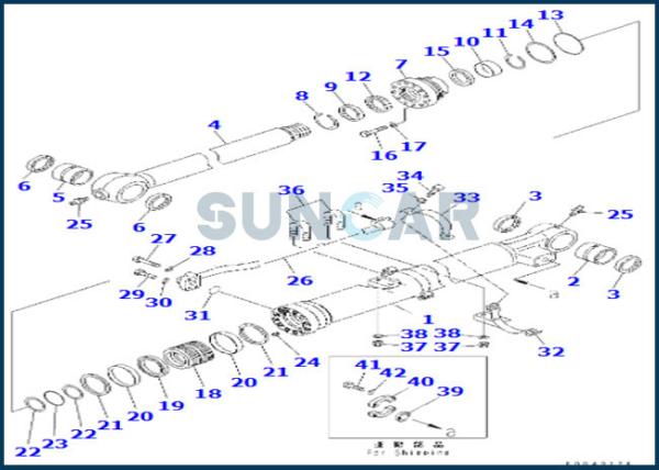 Service Kit For Bucket Arm Cylinder 707-99-59020 7079959020 KOMATSU PC270LC-8