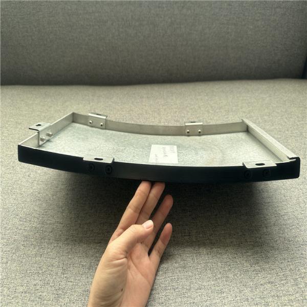 Black Color Hairline Finish Aluminum Column Cladding Panel 2.85mm Thickness
