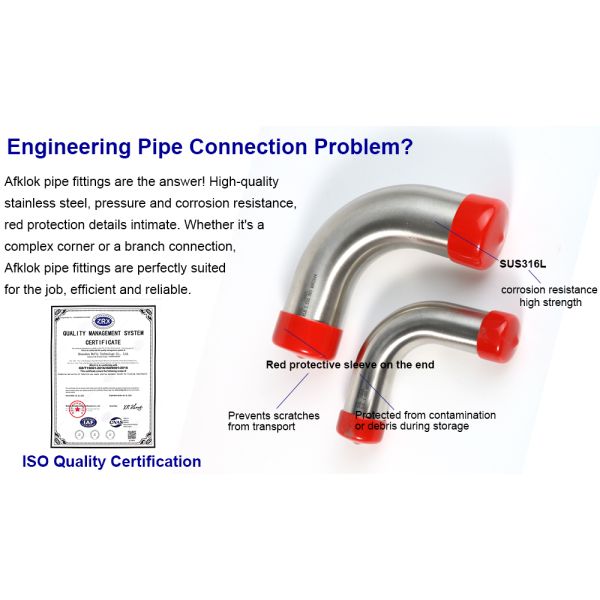 1.5in Codo EP de acero inoxidable para la fabricación de obleas de semiconductores, sistemas WFI biofarmacéuticos
