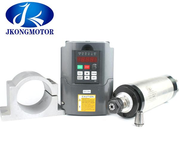 Water Cooled CNC Spindle Motor 380V 12A 5.5KW Diameter 125 ER25 / ER32