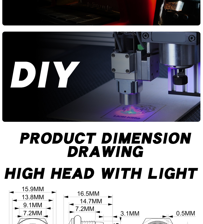 12mm  Ultra Short Oxidized Black Metal Push Button Switch  3-6V 12-24V LED Light Momentary Reset Waterproof