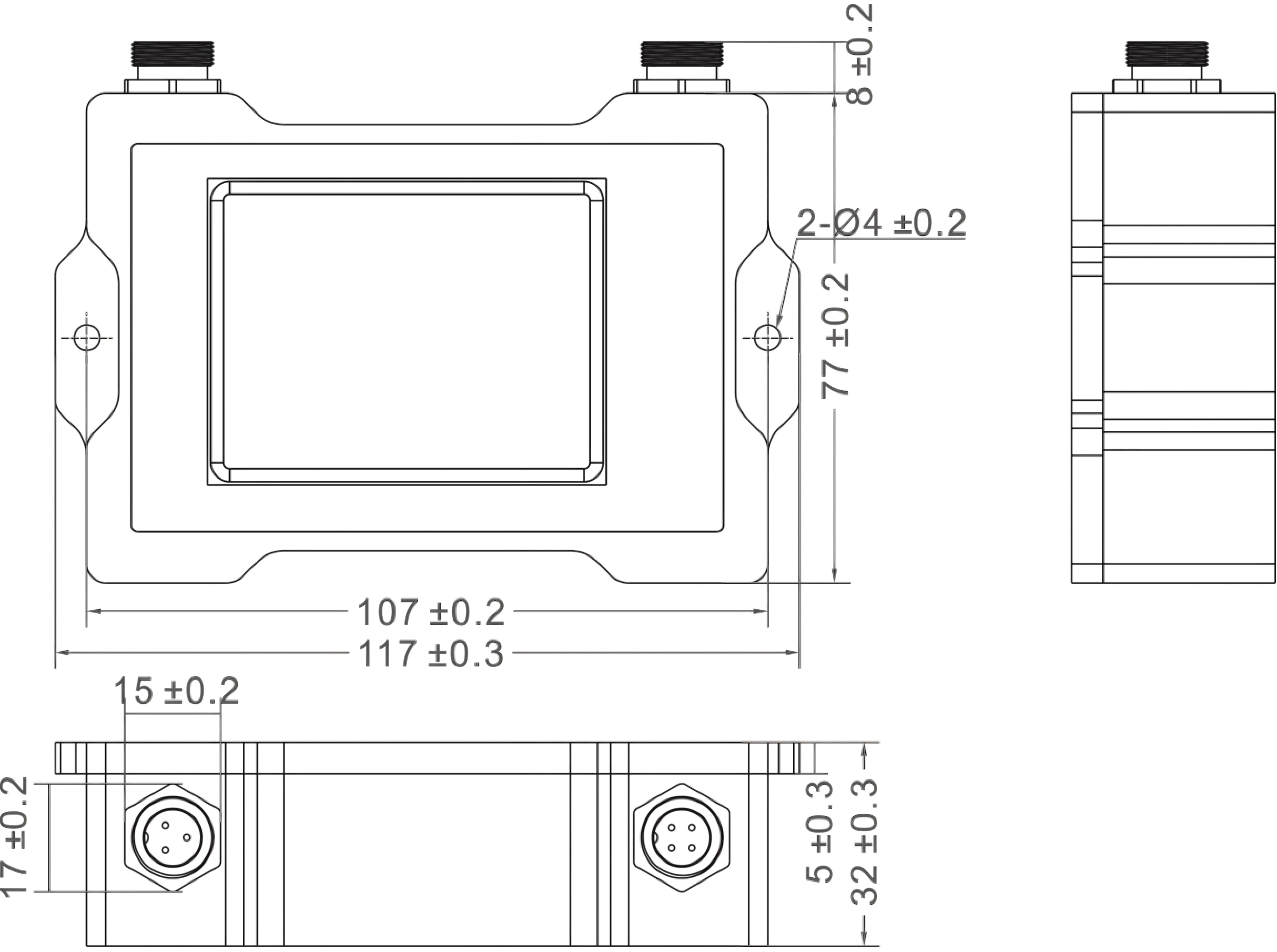 GSM8 Series Tilt Sensor Inclinometer Display High Precision 64 Color 2.8 Inch