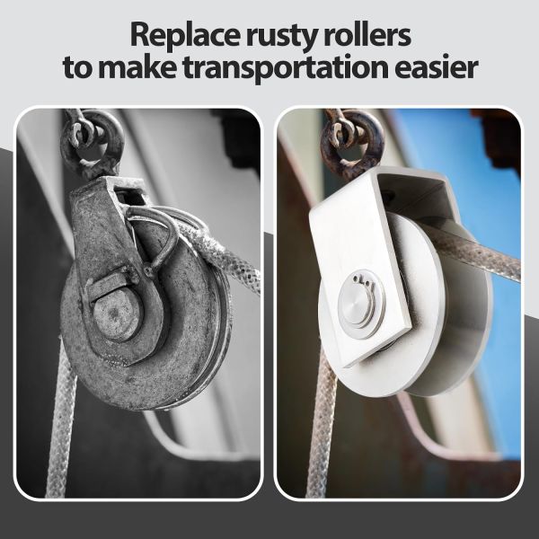 V-groove Casters Sliding Doors Roller with Double Bearings Wheel in Polish Finish