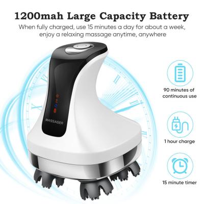 Electric Cordless Head Scalp Massager With Red Light Therapy Massage Migraine Relief