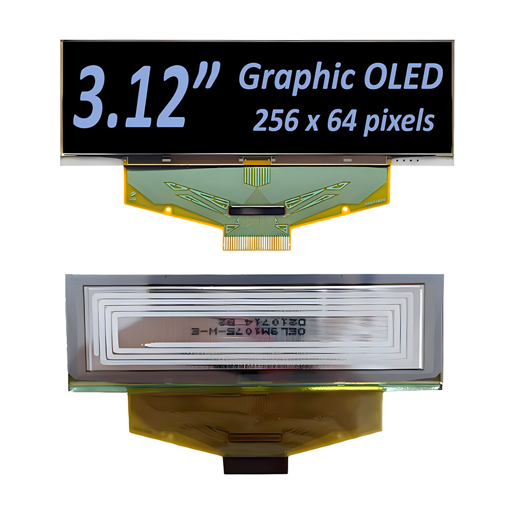 SAEF Промышленный класс 3.12 дюймовый OLED дисплей 256x64 пикселя 30 пин COF SPI/Паралельный/I2C интерфейс