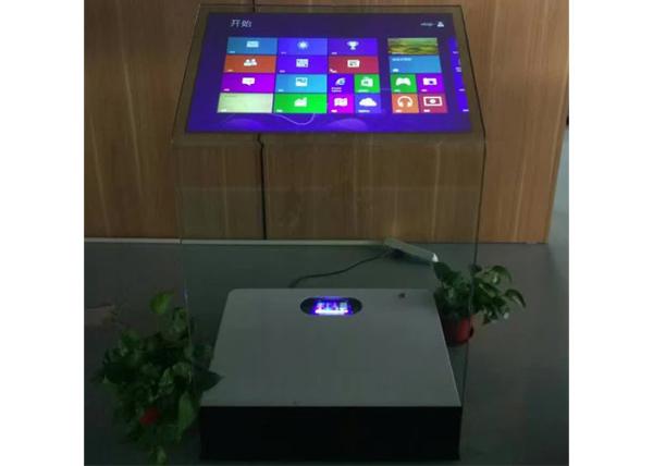 30 inch Touch Foil Film holographic projector kiosk touch screen kiosk tempered glass design capacitive touch