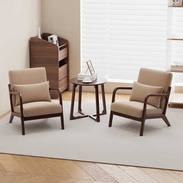 Modern Furniture Recliner Lounge Accent Chair Wood Frame Eco-Friendly Ergonomic Lazy Chair Leisure Armchair Bedroom Hotel