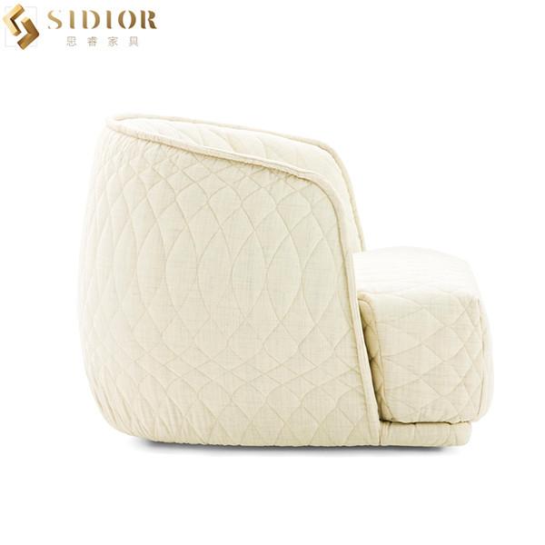 Hotel Leisure Modern Elegant Chair Fabric Upholstered Armchairs Pantone Color