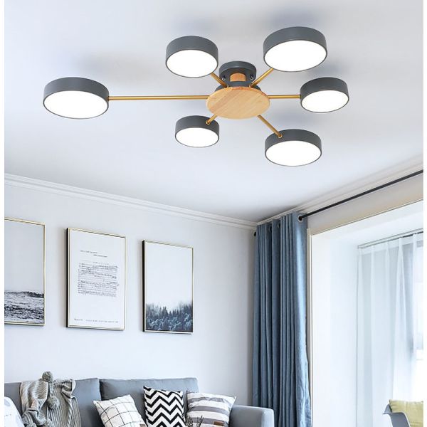 Bedroom living room ceiling chandelier bedroom nordic wooden ceiling light（WH-WA-18)