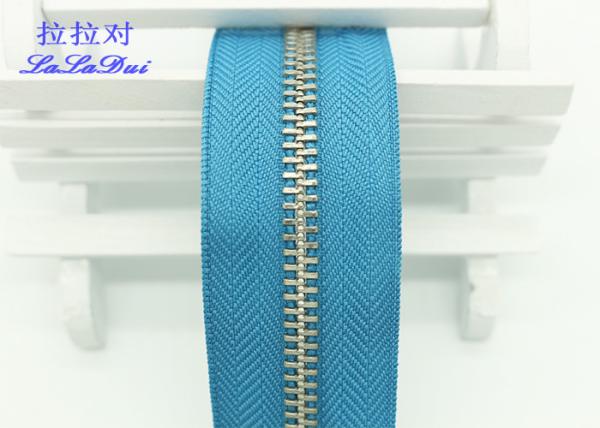 Bright Color Tape 10 Inch Separating Zipper , Long Chain Coil Zipper By The Yard