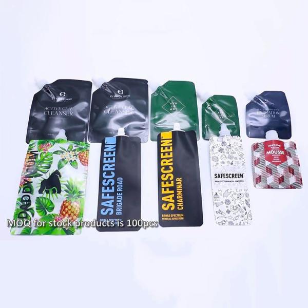 Customizable Glossy Matte Liquid Spout Pouch For Food Packaging Wholesale