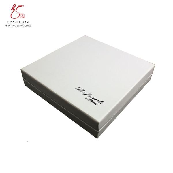 Custom Square Paper Gift Box with Lid for Scarves & Ties | Hard Cardboard Gift Boxes