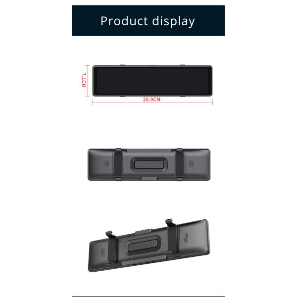 Rearview Mirror Customize Carplay Dashboard Car Play Bluetooth DVR 2.5K 1440P