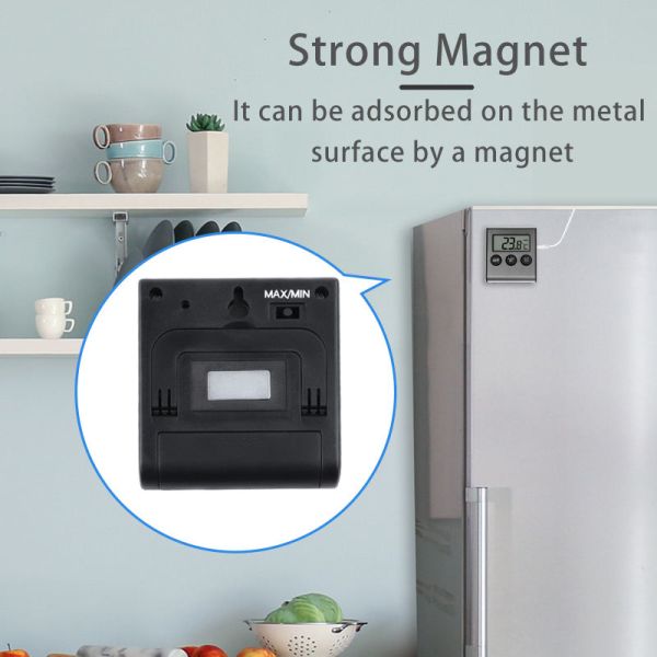 DTH-63 Digital LCD Fridge Freezer Thermometer Cold Room Temperature Gauge Monitor Refrigerator Thermometer