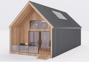 70m² Corrosion Resistant Wind Resistant Prefabricated Cabin | Luxury Light Steel House