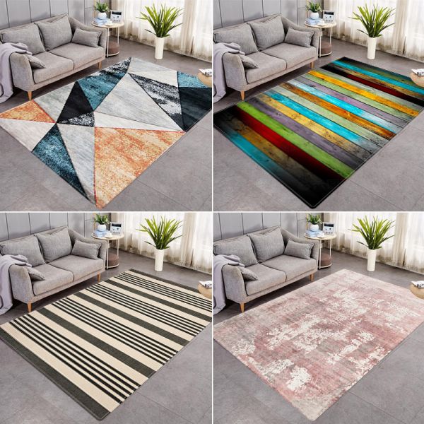 OEM Non-slip Oil Proof Waterproof PU PVC Carpet for living Room Modern Kitchen Mat Bedroom Rug