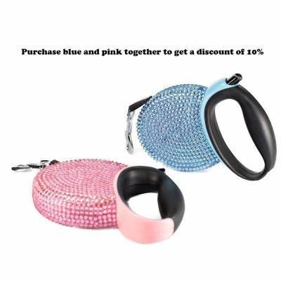 10 FT Retractable Dog Leash , Bling Smooth Retracting Extendable Dog Lead For All Breed
