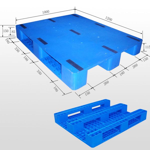 Logo Print For free Plastic Pallets for Racking 1200*1000 of Injection Molded