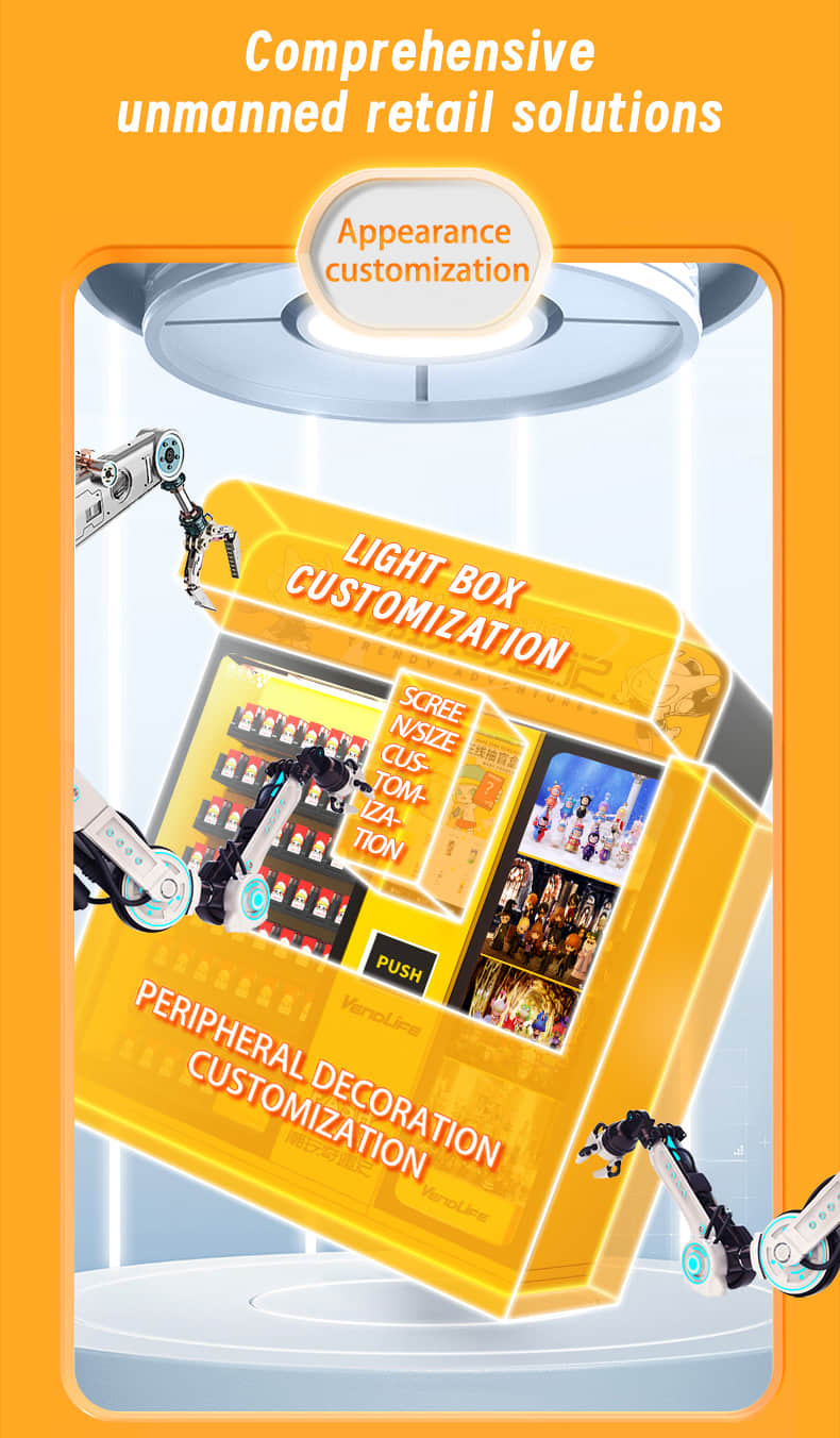 Automatic Blind Box Vending Machine with Elevator Pickup System, Customizable Display Cabinet and Smart Management Platform for Unmanned Retail Business