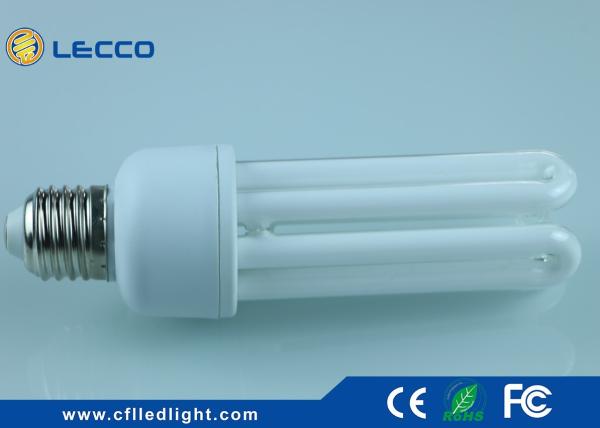 Compact 4 Pin Cfl Bulb Light , E27 Cfl Bulb 18 Wattage For Room / Shop