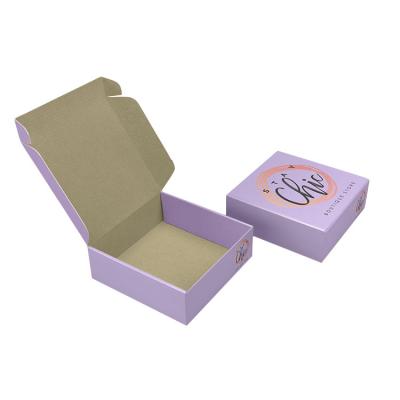 Small Durable Apparel Packaging Boxes Corrugated Cardboard Square Shipping Box