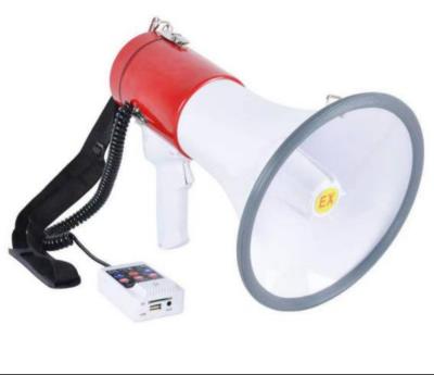ABS Shell Megaphone with built-in siren, 80W Max, 700M Range, Battery rechargeable