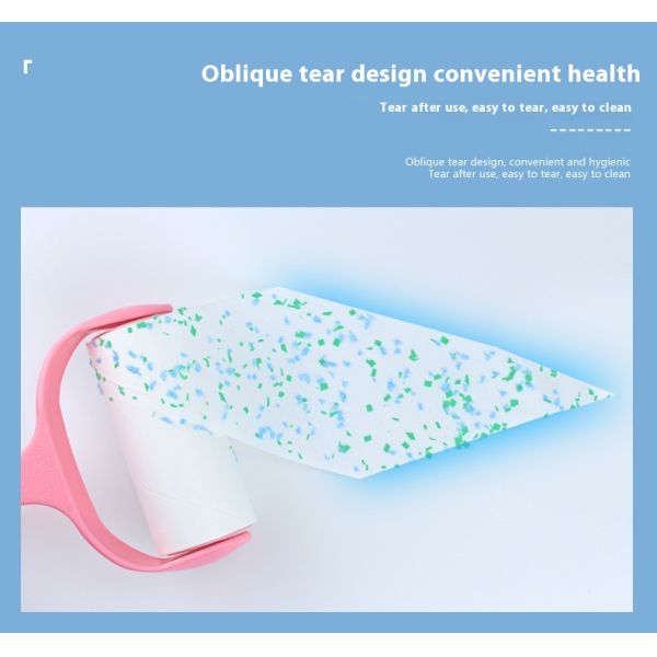 High Adhesion Clothes & Pet Hair Remover Solid Stock Magic Sticky Paper Brush Tealable Lint Roller Paper Core