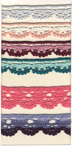 exquisite elastic stretch Crochet Lace trim handmade 7cm Cotton Lace