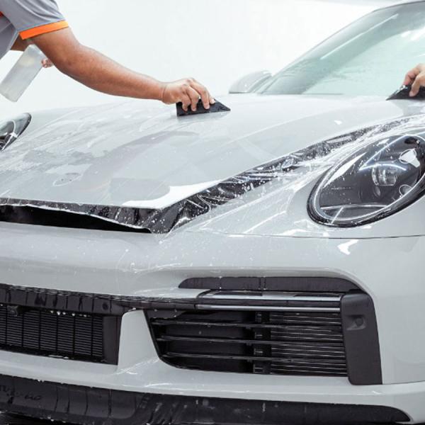 Película protectora de pintura para carrocería de coche transparente de TPU autocurable, película de TPU PPF brillante y transparente
