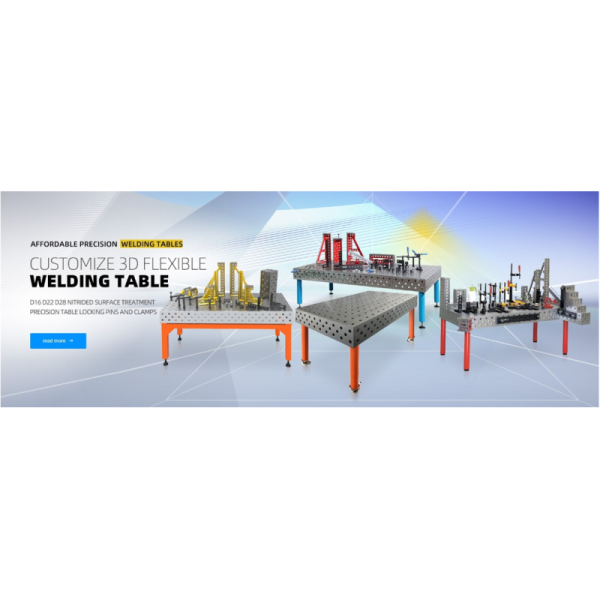 Flatness Inspected D28 3D Welding Table For High Precision Heavy Workpieces
