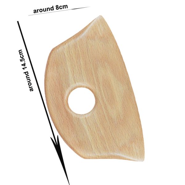 Wood Gua Sha Massage Tool for Lymphatic Drainage and Handy Scraping Shelf Life 1 Year