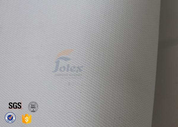 Pano resistente químico branco da cobertura do fogo da tela 490GSM da fibra de vidro do silicone