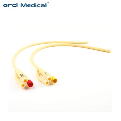 IS0 CE Factory Medical Disposable Two-Way Three-way Latex Foley Urinary Catheter