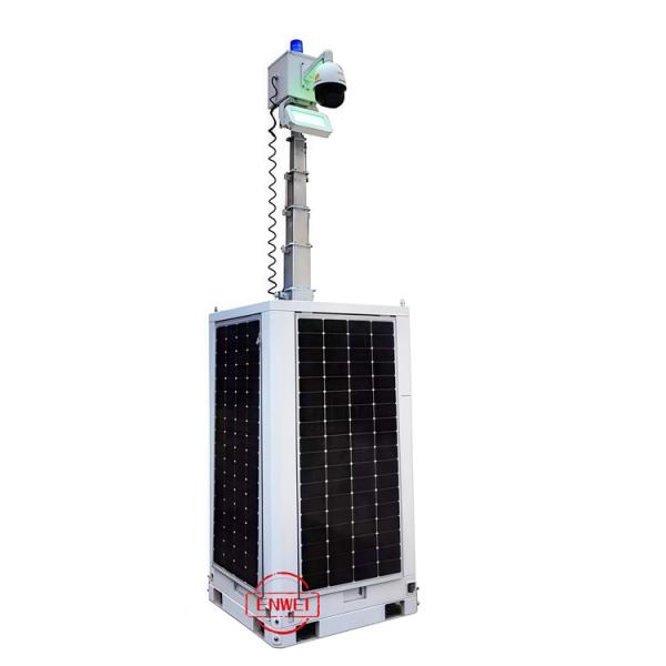 Construction Job Sites Solar Light Tower With Gel Type Battery And 850kg Capacity