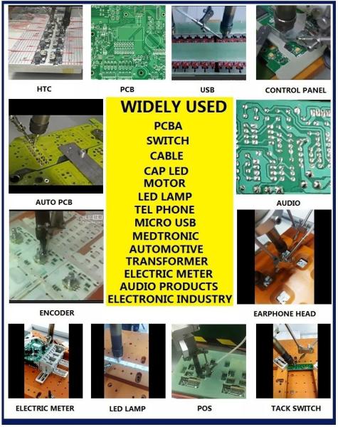 PLC Automatic Soldering Machine For LED Capacitor Speaker Spot Welding